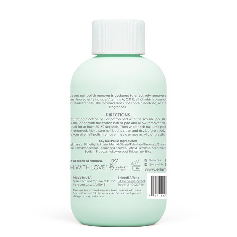 Soy Nail Polish Remover Unscented, 4oz