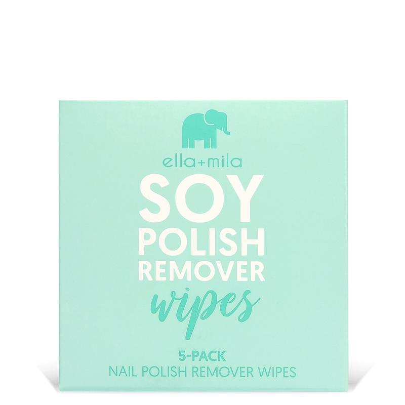 Soy Nail Polish Remover Wipes Unscented, 5 Pack